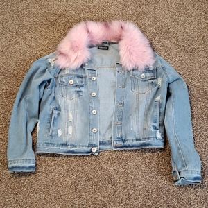 Never worn Jean jacket from fashion nova